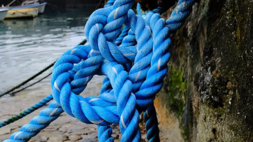 Tarred twisted twin rope