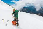 Climbing mountain ice axe pole