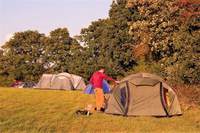 Tent storing area Tent storing area