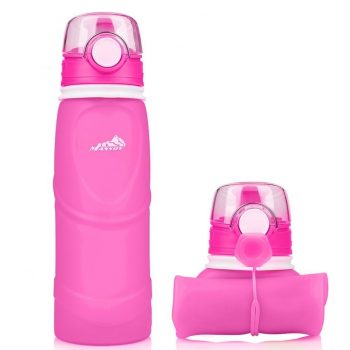 Mansov Silicone Collapsible Water Bottle