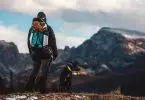 Hiking with a dog