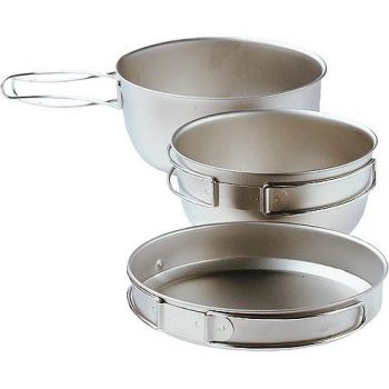 Snow Peak 3 Piece Titanium Cookset