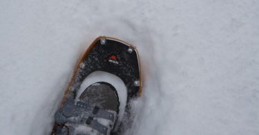 Snowshoe and boot
