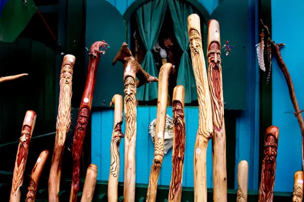 Walking stick heads