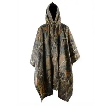 Camo Rain Hooded Raincoat