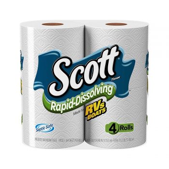 Scott Rapid-Dissolving Bath Tissue, Toilet Paper