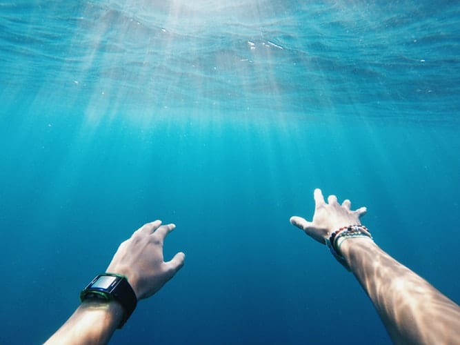 Diving with a watch
