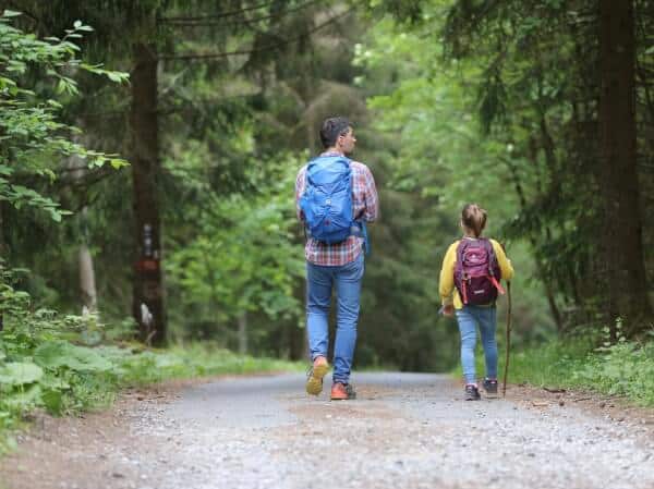 Hiking with child