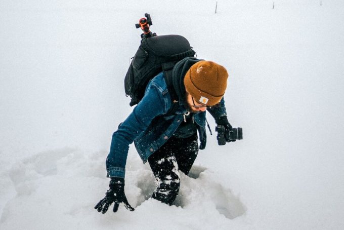 Snow up to knees