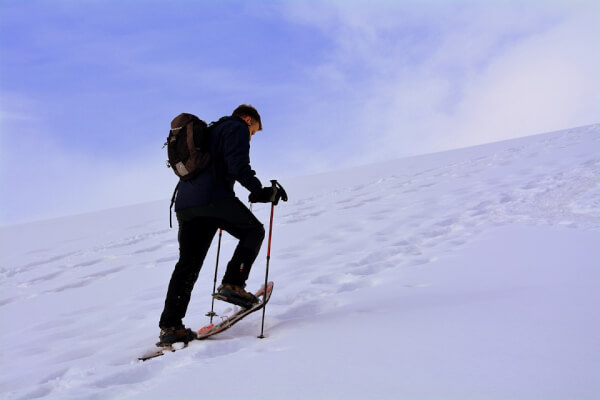 Snowshoing